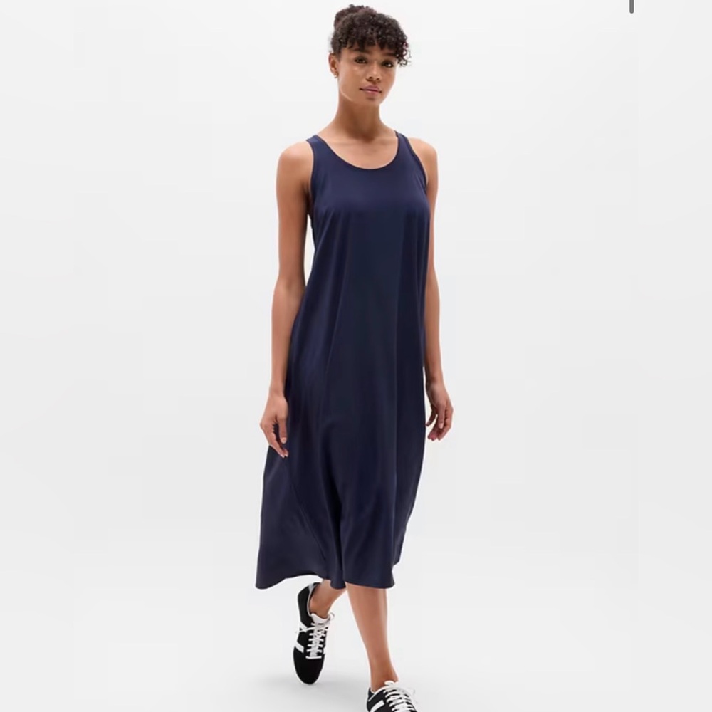 NWT ATHLETA Presidio Traveler Maxi Dress #824836 Sz S Navy